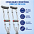 Muleta Axilar Universal Desmontável Alumínio Kit 2 Un - Medicinal Live Well - Imagem 5