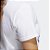 Camiseta Basic Logo Adidas Feminino Branco Azul - Imagem 3
