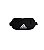 Pochete Adidas Logo Preto Branco - Imagem 1