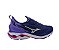 Tênis Mizuno Wave Mirai 6 Feminino Azul Roxo - Imagem 1