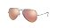 RAY-BAN AVIATOR RB3025-58-019/Z2 PRATA ROSE ESPELHADO - Imagem 1