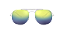 Ray-Ban General RB3561-57-003/12 Prata Lente Verde Espelhada - Imagem 2