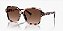 Ralph RA5304U-57-6058T5 Havana Rosa brilhante Lente Marrom degradê Polarizado - Imagem 1