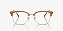 Ray-Ban New Clubmaster RX7216-51-8342 Bege sobre Ouro - Imagem 2