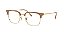Ray-Ban New Clubmaster RX7216-51-8342 Bege sobre Ouro - Imagem 1