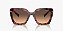 Prada PR23ZS-54-18N50C Tartaruga Conhaque Begonia Lentes Marrom degradê Cinza - Imagem 2