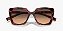 Prada PR23ZS-54-18N50C Tartaruga Conhaque Begonia Lentes Marrom degradê Cinza - Imagem 4