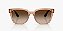 Óculos de Sol Ray-Ban RB4437L-55-656513 Caramelo translúcido Lentes Marrom degradê - Imagem 2