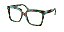 Michael Kors Nassau MK4119U-53-4000 Tartaruga verde azulado gráfico - Imagem 1