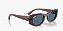 Ray-Ban Nowness B4446L-54-678580 Marrom translucido Lente Azul total - Imagem 5