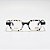 Oculos de Grau Retrô James Tart JT207-42-23C05 Tartaruga cinza hastes Preto - Imagem 2