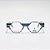 Oculos de Grau Retrô James Tart JTG5489-50-17L Listrado Azul hastes Havana Azul - Imagem 2