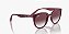 Oculos de Sol Ray-Ban RB4383L-53-655336 Havana Vinho Lente Rosado degrade - Imagem 4