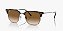 Óculos Ray-Ban New Clubmaster RB4416-51-710/53 Tartaruga sobre Chumbo Lente Marrom - Imagem 1