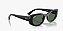 Óculos de sol Ray-Ban RB4446L-54-667771 Preto lentes Verde total - Imagem 5