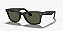 Óculos de sol Ray-Ban Wayfarer RB2140F-52-901S Preto lentes Verde G-15 - Imagem 1