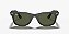 Óculos de sol Ray-Ban Wayfarer RB2140F-52-901S Preto lentes Verde G-15 - Imagem 2