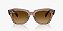 Óculos de sol Ray-Ban State Street RB2186-49-682785 Marrom-claro transparente lentes Marrom degradê - Imagem 2
