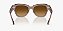 Óculos de sol Ray-Ban State Street RB2186-49-682785 Marrom-claro transparente lentes Marrom degradê - Imagem 4