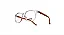 Oculos de Grau Vertz VZ51031-47-3448 Aveia hastes Caramelo - Imagem 4