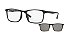 Óculos Clip Jean Monnier Clip J84177-55-N495 Preto fosco +Clip-On - Imagem 1