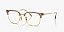 Óculos de Grau Ray-Ban New Clubmaster RX7216-51-8471 Bege sobre Ouro - Imagem 1