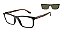 Óculos de Grau Clip Arnette Hypno 2.0 AN4333-55-27701W Preto e Havana - Imagem 1