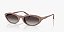 Óculos de Sol Vogue Oval Taupe lentes cinza degradê (VO5697SU) - Imagem 1