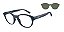 Óculos Clip-On Arnette AN4375-51-27591W - Azul-escuro fosco +Clip-On - Imagem 1