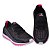 Tênis Meia Atitude de Moda Feminina cor Preto Pink - Imagem 1