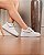 Tênis Conforto Alto Feminino Branco Preto - Imagem 1