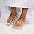 Papete STE236 Salete Off White Strass Chaton Cabedal e Sola - Imagem 2
