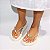 Papete STE236 Salete Off White Strass Chaton Cabedal - Imagem 2