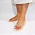 Chinelo Salete com Strass em X na cor Bege - Imagem 2