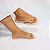 Chinelo Salete com Strass em X na cor Bege - Imagem 1