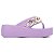 Tamanco Delta Corrente Evva Hit Lilás Leve Macio e Confortável - Imagem 2