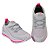 Tênis Meia Atitude de Moda Feminina cor Cinza Pink - Imagem 1