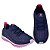 Tênis Meia Atitude de Moda Feminina cor Marinho Pink - Imagem 1