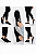 Tênis Meia 1004 D'Baesse de Moda Feminina Preto - Imagem 2