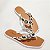 Chinelo Feminino STE265 Branco com Bolas ABS Cromadas - Imagem 1