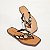 Chinelo Feminino STE265 Marrom com Bolas ABS Cromadas - Imagem 1
