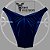 Sunga Bodybuilder Azul Marinho em Veludo - Corte Tradicional - Imagem 1