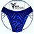 Sunga Bodybuilder Azul Real em Veludo - Corte IFBB - Imagem 1