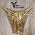 Sunga Bodybuilder Dourada em Veludo - Corte Tradicional - Imagem 1