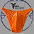 Sunga Bodybuilder Laranja Neon em Veludo - Corte Tradicional - Imagem 1
