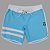 Bermuda Men's Physique Curta Blue Sky com Branco e Listras - Imagem 1