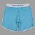 Bermuda Men's Physique Curta Blue Sky com Branco - Imagem 2