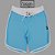 Bermuda Men's Physique Longa Blue Sky com Branco - Imagem 1