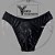 Sunga Bodybuilder Preta Veludo Cobra Brilhante - Corte IFBB - Imagem 1