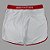 Bermuda Men's Physique Curta Branca com Vermelho - Imagem 2